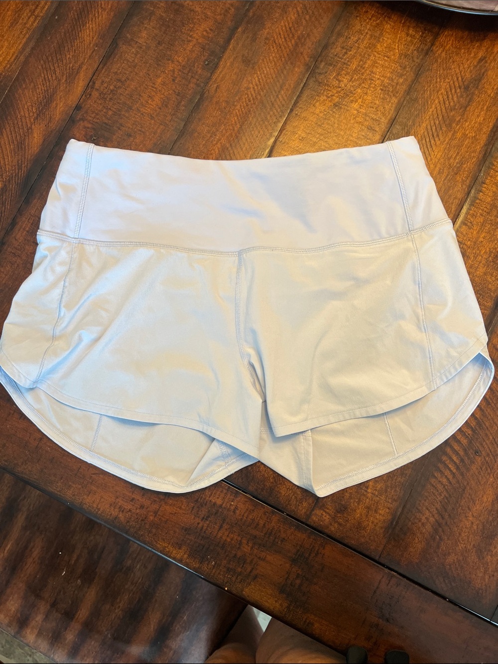 lululemon light blue Athletic Shorts with Zip Pocket